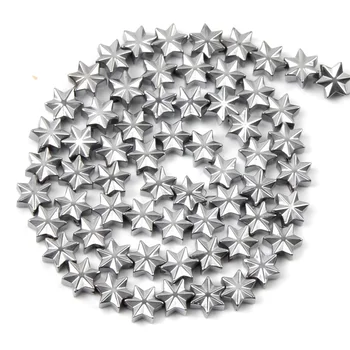 7x8MM Multicolor Hexagonal de la Forma de la Estrella de la Piedra Natural Perlas de Hematita Suelto Espaciador Perlas Para DIY de la Joyería de la Pulsera
