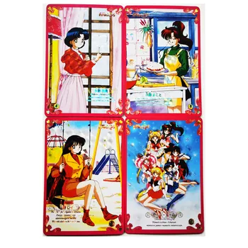 9pcs/set Sailor Moon Boutique Pequeño Conjunto de Juguetes Aficiones Hobby Coleccionables Colección de juegos de Anime Tarjetas de Chica Sexy