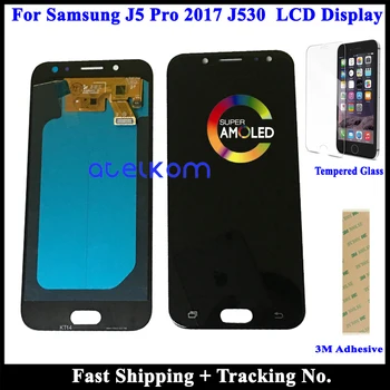 A prueba de Trabajo AMOLED De SAMSUNG J5 2017 J530 LCD para Samsung J530 J5 2017 Pantalla Táctil Digitalizador Asamblea