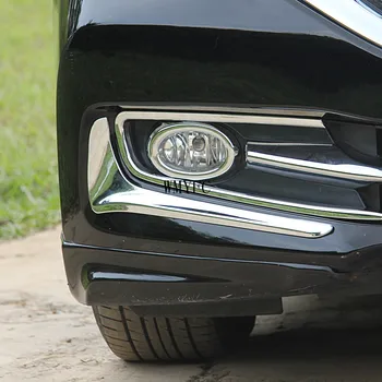 ABS Cromado Antiniebla Delanteras Luces de la Lámpara de la Ceja de la Decoración de la Tira de la Cubierta de Adornos de 2 Pcs / Set Ajuste Para Honda Accord 9 2013