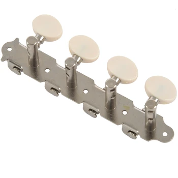 ABUO-Máquinas de Sintonizadores de Clavijas de Afinación Clave con Perla Blanca Perillas 4L+4R para Mandolina