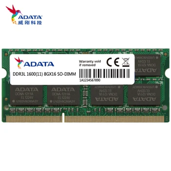 ADATA DDR3L de 4GB 8GB 1600Mhz 204Pin Portátil de Memoria SODIMM PC3L Cuaderno de Ram DDR3