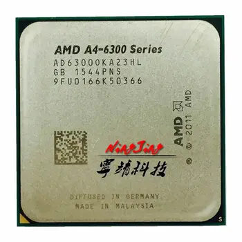 AMD A4-Series A4 A4 6300 6300k CPU de Doble Núcleo del Procesador AD6300OKA23HL /AD630BOKA23HL Socket FM2