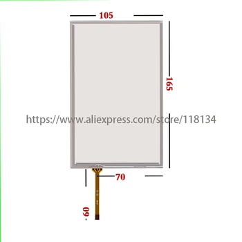 AMT95045 AMT 9545 AMT9545 AMT-9545 91-09545-00B 4Pin7Inch HMI PLC de la pantalla táctil del panel de la membrana de la pantalla táctil del panel táctil de Espesor:2 mm