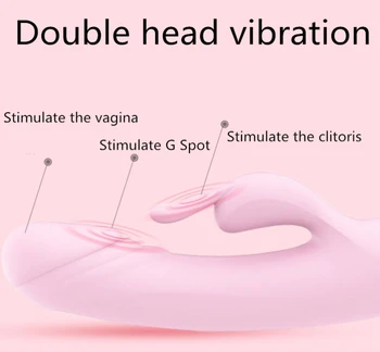Adulto Sexo Juguetes Vibrador del Conejo 12 Velocidad del Punto G Consolador Vibrador Impermeable Estimulador de Clítoris vagina Masajeador de los juguetes sexuales para mujeres