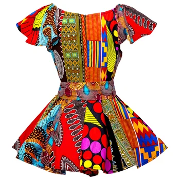 Africana de la ropa para las Mujeres de la moda superior ankara impresión camisa de cera de coser la parte superior africana de la vestimenta tradicional de las mujeres de cintura alta delgada de la parte superior