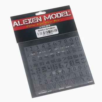 Alexen Modelo AJ0026 Gundam Modelo Militar Pesado Equipo Número de Plantillas de Estarcido Modelado de Fugas Modelo de Pulverización Plano