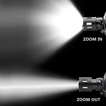 Alonefire HP36 xhp50 proyector de LED de pesca de los faros 30000 lumen Zoom lámpara Impermeable de la Cabeza de la Antorcha de la linterna de la lámpara de Cabeza