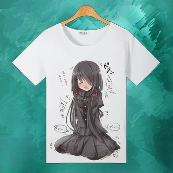 Alta Q Unisex Anime Cos FECHA en que VIVEN Yatogami Tohka Yoshino Tokisaki Kurumi Algodón Casual T-Shirt Camiseta Camiseta