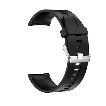 Ancho de 22 mm de la Banda de Reloj Adecuado Para el Reloj Inteligente de Silicona de Deportes de la Correa de Pulsera de Acero Pulsera