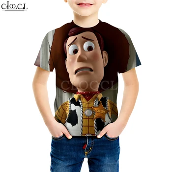 Animado de la Película Camisetas de Chico Chica Impresión 3D Clásico de dibujos animados Sheriff Woody Forky Camisetas Bebe Divertidas Tapas Joven Casual Niños 