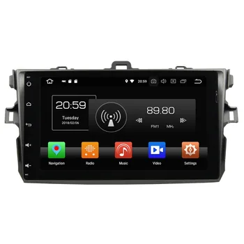 Aotsr Android 8.0/7.1 de navegación GPS del Coche Reproductor de DVD Para Toyota Corolla 2006-2011 radio multimedia grabadora de 4 GB+32 GB 2 GB+16 GB