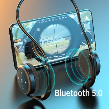 Arikasen A23 auriculares Inalámbricos MP3 Bluetooth 5.0 de auriculares de la Radio FM auriculares Deporte auricular Bluetooth con Micrófono Impermeable