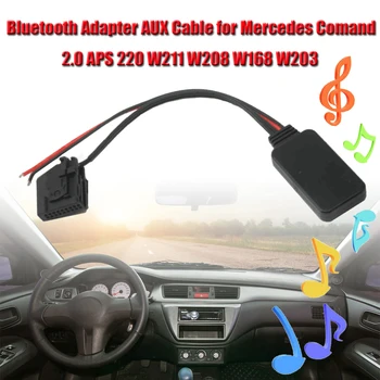 Auto bluetooth Adaptador de Cable AUX Para Mercedes Comand 2.0 de Coche Portátil de Audio Receptor de Música Adaptador bluetooth Transmisor