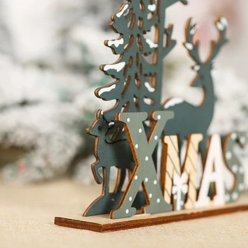 BRICOLAJE de Madera pintados a Mano Adornos/Árbol de Navidad Elk Festivo de Decoración/Ambiente Navideño Decoración/los Niños de Regalo/Decoración del Hogar