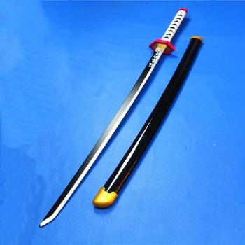 Bambú cosplay espada Tomioka Yoshio espada Demonio Asesino samurai cos prop amina de juego de puntales de madera, espadas katana Japonesa