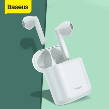 Baseus W09 TWS Inalámbrico Bluetooth Auricular Inteligente de Control Táctil Inalámbrico TWS Auriculares Estéreo Con sonido de graves Smart Connect