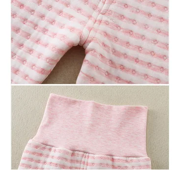 Bebé Niño Niña Conjuntos de Ropa Otoño Invierno Sólido Bebé Recién nacido Ropa de Niña de Manga Larga Tops de cintura Alta Pantalones Trajes de Bebé Pijamas