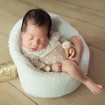 Bebé recién nacido Fotografía Props Mini Posando Sofá Asiento Infantil de la sesión de Fotos de la Silla H37A