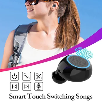 Bluetooth Auriculares Estéreo Touch M11 Inalámbrico de Auriculares Portátiles de Entretenimiento Auriculares Suministros para manos libres Deporte Música