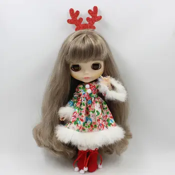 Blyth muñeca de Un conjunto de Santa ciervo vestido de Navidad cosplay traje de 1/6 de la Articulación bjs hielo dbs
