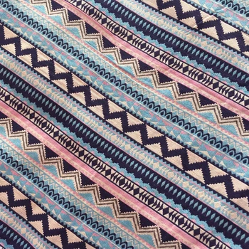 Bohemia estilo de ropa de cama de Algodón de la tela con patrones Geométricos DIY hechos a Mano de Retazos de tela de Mantel sofá de la tela de la cortina 100*150cm