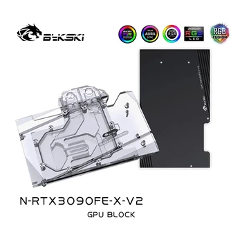 Bykski GPU Bloque de Agua Para NVIDIA RTX3090 Fundador de Edición de Gráficos en Tarjeta, 12V/5V RGB MB de SINCRONIZACIÓN de N-RTX3090FE-X-V2
