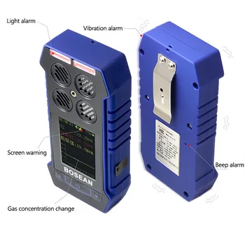 CO H2S Alarma de Combustible Monitor con Gas Sampler de la Bomba de Analizador de Gases Sensor de Monóxido de Carbono Sulfuro de Hidrógeno Detector de Fugas de Gas