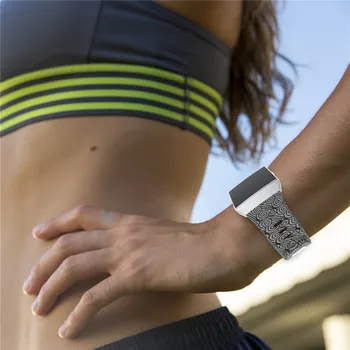 Caliente Ligero Impreso de Silicona Reloj deportivo Bandas de Pulsera de Fitbit Iónica Reloj Inteligente Ajustable de Reemplazo de pulsera Brazalete de Accesorios de