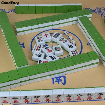Casa de Mahjong Mesa de Juego de Mah-jong de Viajes de Viajar Juego de mesa Cubierta de Entretenimiento Chino Gracioso de la Familia de Mesa Juego de mesa