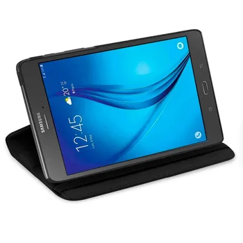 Caso Para Samsung Galaxy Tab Un 8.0 pulgadas () Rotación de 360 Grados Soporte de la PU Caso de Cuero de la Ficha de UN 8.0 SM-T350 T350 T355 P350 Cubierta