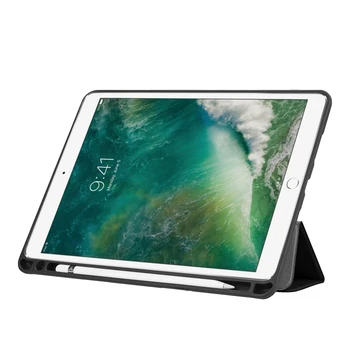 Caso Para el iPad Air 3 10.5 2019/Pro 10.5 Inteligente Despertar del Sueño de la Cubierta Para el iPad Pro 10. 5 Sostenedor De La Pluma Flip De Cuero De La Capa Fundas