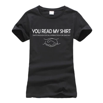 Casual hip-hop de la Marca de ropa harajuku camiseta de Leer Mi Camisa Que Suficiente Sociales camisetas 2019 Verano nueva t-shirt para las mujeres
