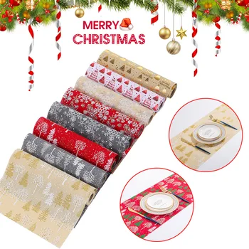 Christma Tablas Corredores Impreso Mantel de Comedor mantel Hogar Decoración de Navidad LAD-venta