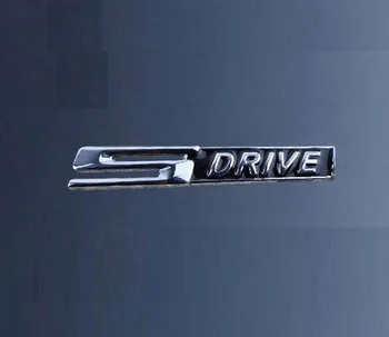 Chrome Letras UNIDADINST EDRIVE XDRIVE Tronco Fender Emblema de la Insignia Insignias de Emblemas para BMW 1 3 4 5 6 7 Series X1 X3 X4 X5 X6 Z4 GT