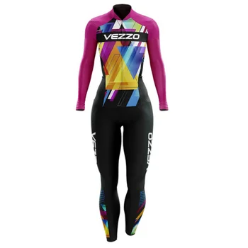 Ciclismo skinsuit traje de primavera y Vezzo otoño de manga larga de bicicletas ropa de las mujeres de roupa de ciclismo pto equipo de traje conjunto racing