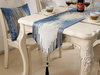 Clave sólida de alta calidad tapete de mesa estilo de eeuu tira larga de mantel de comedor/tv/zapato de cubierta de la mesa al estilo Chino tapete de mesa