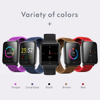 Color Slim Smart Banda Reloj de Nadar la Prueba de FC/BP Fitness Tracker Pulsera Para IOS/Xiaomi/Honor VS Mi Banda 4/5 Smartband No Xiomi