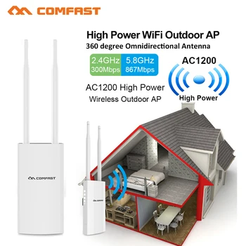 Comfast 300 - 1200 Mbs 802.11 AC Dual-band Wireless AP router 2.4 y 5.8 ghz WIFI Router Repetidor Puente wi-fi punto de acceso ap