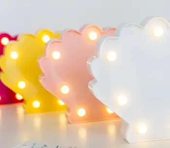 Creativa la forma de la concha luces, LED de las luces de la sala infantil de la barra de la decoración de la lámpara de mesa de luz de la noche