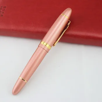Creativo de la pluma de oro rosa de Iraurita Pluma de Lujo Jinhao Full Metal de Oro Clip de Plumas de Escritura de artículos de Papelería de Oficina Suministros de la Escuela