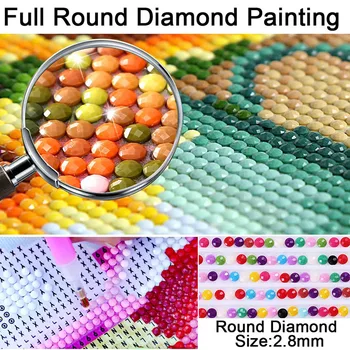 DIY 5D Diamante Pintura Tigre Por El Río Diamante Bordado de punto de Cruz Ronda Completa de Perforación Mosaico de diamantes de Imitación de Arte hechas a Mano de Regalo