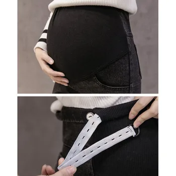 De Alta Calidad Del Vientre De Jeans Para Mujeres Embarazadas Ropa De Algodón Pantalones De Maternidad Embarazo Polainas Ropa Estirar Pantalones De Otoño