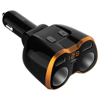 De Coche USB Cargador de Encendedor de Cigarrillos Divisor Adaptador de 2 sockets de Tipo C 4.8 Multi Toma de corriente para accesorios del coche