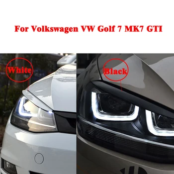 De alta Calidad de los Faros de los de la Ceja Párpados ABS Cromo Cubierta de la etiqueta Engomada para Volkswagen VW Golf 7 GTI MK7