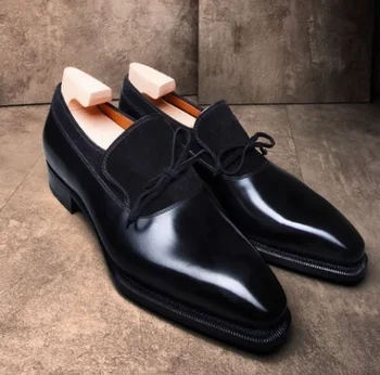 De alta Calidad de los Nuevos Hombres de la Moda de Cuero de la Pu de cordones de Negocios Zapatos Vintage Casual Clásico Habitual Botas Zapatos De Hombre HB126