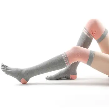 De las mujeres sobre la rodilla de la calceta calceta para yoga danza calcetín de alta elasticidad de respirar libremente