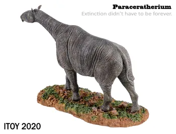 EN STOCK! ITOY 1/35 Paraceratherium Estatua de la Figura Realista de PVC Extinto Antiguo Modelo Animal Juguetes CollectorAdult Con Plataforma