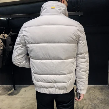 El cabello de la solapa de algodón de los hombres versión coreana de la tendencia guapo chaqueta de algodón de 2019 nueva caliente del invierno de la chaqueta de la ropa de algodón grueso