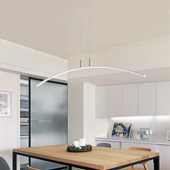 El diseño escandinavo lámpara colgante para Cocina, Dormitorio, sala de estar salón lámpara de larga suspensión de la luminaria LED minimalista lámpara de araña